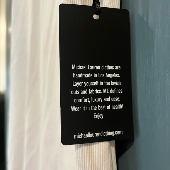 NWT Revolve Micheal Lauren White‎ Ribbed Tank Size Large - Picture 3 of 8